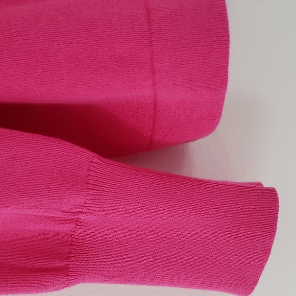 JUDE CONNALLY PRISCILLA SWEATER PIMA COTTON Hot Pink, Size XS NWT - Picture 8 of 16